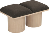 Pavilion Bench: Stylish Art Deco Seating with Luxurious 4-Inch Cushion for Entryways and Bedrooms