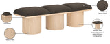 Pavilion Bench: Luxurious Channel-Tufted Seating with Art Deco Design for Entryway or Bedroom Style