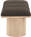 Pavilion Bench: Luxurious Channel-Tufted Seating with Art Deco Design for Entryway or Bedroom Style