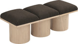 Pavilion Bench: Luxurious Channel-Tufted Seating with Art Deco Design for Entryway or Bedroom Style