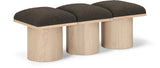 Pavilion Bench: Luxurious Channel-Tufted Seat with Art Deco Design for Stylish Home Seating Solutions