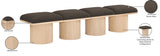 Pavilion Bench: Luxurious Channel-Tufted Seat, Art Deco Design, Stylish Seating for Any Space