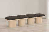 Pavilion Bench: Luxurious Channel-Tufted Seat, Art Deco Design, Stylish Seating for Any Space