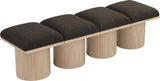 Pavilion Bench: Luxurious Channel-Tufted Seat, Art Deco Design, Stylish Seating for Any Space