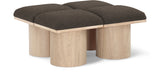 Pavilion Bench: Stylish Art Deco Design with Luxurious Cushioning for Entryway and Bedroom Seating