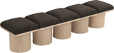 Pavilion Bench - Luxurious Channel-Tufted Seating with Art Deco Design for Elegant Home Spaces