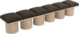 Pavilion Bench: Elegant Art Deco Design with Luxurious Channel-Tufted Cushion for Stylish Seating