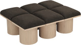 Pavilion Bench - Luxurious Boucle Fabric Seating with Art Deco Flair for Entryway or Bedroom Style