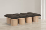 Pavilion Bench - Luxurious Boucle Fabric Seating with Art Deco Design for Stylish Home Decor