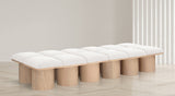 Pavilion Bench - Luxurious Channel-Tufted Seating with Art Deco Design for Entryway or Bedroom