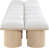 Pavilion Bench - Luxurious Channel-Tufted Seating with Art Deco Design for Entryway or Bedroom