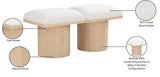 Pavilion Bench: Stylish Art Deco Seating with Luxurious 4-Inch Cushion for Entryways and Bedrooms