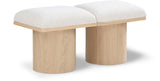 Pavilion Bench: Stylish Art Deco Seating with Luxurious 4-Inch Cushion for Entryways and Bedrooms