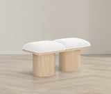 Pavilion Bench: Stylish Art Deco Seating with Luxurious 4-Inch Cushion for Entryways and Bedrooms