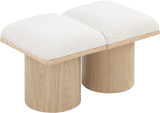 Pavilion Bench: Stylish Art Deco Seating with Luxurious 4-Inch Cushion for Entryways and Bedrooms