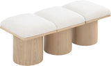 Pavilion Bench: Luxurious Channel-Tufted Seating with Art Deco Design for Entryway or Bedroom Style