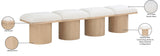 Pavilion Bench: Luxurious Channel-Tufted Seat, Art Deco Design, Stylish Seating for Any Space