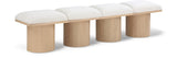 Pavilion Bench: Luxurious Channel-Tufted Seat, Art Deco Design, Stylish Seating for Any Space