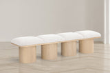 Pavilion Bench: Luxurious Channel-Tufted Seat, Art Deco Design, Stylish Seating for Any Space