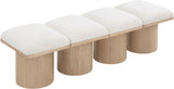 Pavilion Bench: Luxurious Channel-Tufted Seat, Art Deco Design, Stylish Seating for Any Space