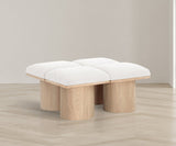 Pavilion Bench: Stylish Art Deco Design with Luxurious Cushioning for Entryway and Bedroom Seating