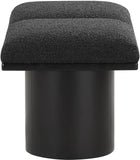 Pavilion Elegant Boucle Fabric Bench with Art Deco Style, Luxurious Cushion, and Versatile Design