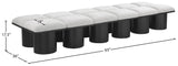 Pavilion Stylish Boucle Fabric Bench – Art Deco Design with Luxurious Cushion for Modern Spaces