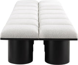 Pavilion Luxurious Boucle Fabric Bench – Art Deco Style Seating for Entryway, Bedroom & Beyond