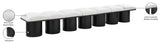 Pavilion Stylish Boucle Fabric Bench - Luxurious Art Deco Design with Plush Cushion Seating