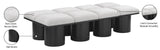 Pavilion Elegant Boucle Fabric Bench - Stylish Art Deco Seating for Entryway, Bedroom & Beyond