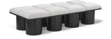 Pavilion Elegant Boucle Fabric Bench - Stylish Art Deco Seating for Entryway, Bedroom & Beyond