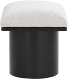 Pavilion Stool - Stylish Art Deco Boucle Fabric Bench with Luxurious Cushion for Any Space