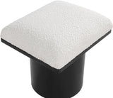 Pavilion Stool - Stylish Art Deco Boucle Fabric Bench with Luxurious Cushion for Any Space