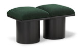 Pavilion Stylish Boucle Fabric Bench with Luxurious Cushion and Art Deco Design for Any Space