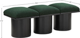 Pavilion Elegant Boucle Fabric Bench with Art Deco Design and Luxurious Seat Cushion for Your Space