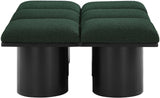 Pavilion Elegant Boucle Fabric Bench - Luxurious Art Deco Design with Plush Cushion for Any Space