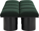 Pavilion Stylish Boucle Fabric Bench - Luxurious Seating with Art Deco Design for Any Room Decor