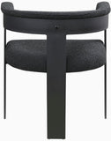 Romeo Dining Chairs - Stylish Set of 2 with Comfortable Curved Backs and Durable Matte Black Frame