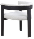 Romeo Dining Chairs - Stylish Set of 2 with Comfortable Curved Backs and Durable Matte Black Frame