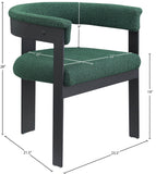 Romeo Dining Chairs - Stylish Set of 2 with Comfortable Curved Backs and Durable Matte Black Frame