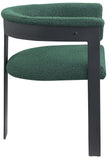 Romeo Dining Chairs - Stylish Set of 2 with Comfortable Curved Backs and Durable Matte Black Frame