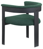 Romeo Dining Chairs - Stylish Set of 2 with Comfortable Curved Backs and Durable Matte Black Frame