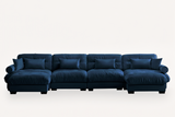 CLOUDIES 173" 4 Seater Sofa with 2 Ottomans