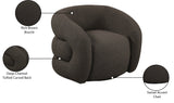Roxbury Swivel Accent Chair – Modern Comfort with Deep Channel Tufting for Your Stylish Space