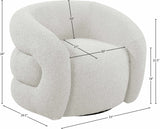 Roxbury Swivel Accent Chair – Modern Comfort with Deep Channel Tufting for Your Stylish Space