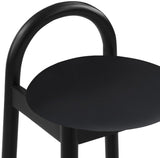Calvin Mid-Century Modern Stool with Soft Faux Leather, Solid Wood Frame & Contemporary Style
