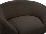 Ritz Boucle Fabric Chair - Elegant Comfort with Gold Metal Legs for a Chic Modern Living Space