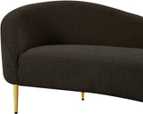 Ritz Boucle Fabric Sofa – Chic Elegance with Gold Metal Legs for Modern Living Room Style & Comfort