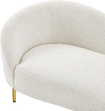 Ritz Boucle Fabric Sofa – Chic Elegance with Gold Metal Legs for Modern Living Room Style & Comfort