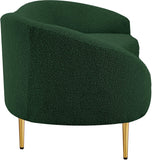 Ritz Boucle Fabric Sofa – Chic Elegance with Gold Metal Legs for Modern Living Room Style & Comfort
